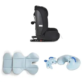 Moni Kindersitz i-Size i-Safe (76-150cm) Isofix, Top Tether, 13-fach verstellbar blau