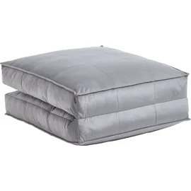 Atlantic Home Collection Schlafsessel Miro Samtvelours 110 x 98 x 66 cm Grau mit Kissen