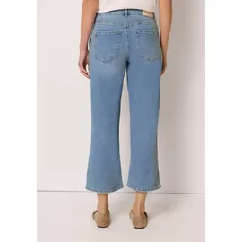 street one studio Street One Cropped Wide Leg Jeans mit Knopfdetail - Blau