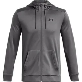 Under Armour Fleece Kapuzenjacke Herren 025 castlerock/black M