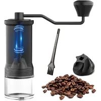 Kaffeemühle Manuell Kegelmahlwerk, Handkaffeemühle mit Hochpräzisen Keramik-Kegelmahlwerk I Präzise Mahlgradeinstellung, für Espresso, Aeropress, French Press, Pour Over und Moka-Kännchen