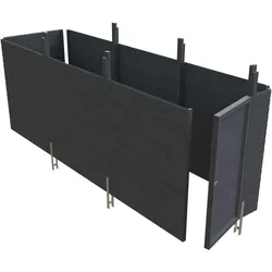 Skan Holz Abstellraum C5 für Carports - Profilschalung schiefergrau