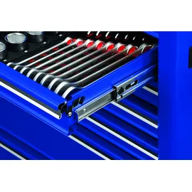 PROJAHN Werkstattwagen UNIVERSE mit E-Power Elektroverteiler mit 7 Schubfächern Blau