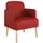 MEET Besuchersessel Brooks Kunstleder rot