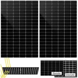 DAH Solar 2er-Set monokristalline, bifaziale Glas-Glas-Solarmodule, 460 W, IP68