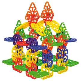 Eduplay 120-235 Steckrosetten, 6 Formen & Farben, mit Aufbewahrungsbox, mehrfarbig, 216-teilig (1 Set)