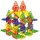 Eduplay 120-235 Steckrosetten, 6 Formen & Farben, mit Aufbewahrungsbox, mehrfarbig, 216-teilig (1 Set)