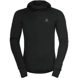 ODLO Herren Unterhemd BL TOP with Facemask l/s, black, S