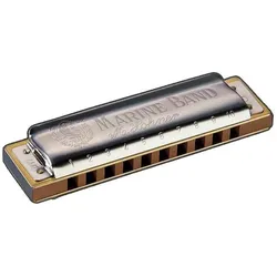 Hohner Marine Band Classic A Nat. Moll Mundharmonika - Richter-Mundharmonika