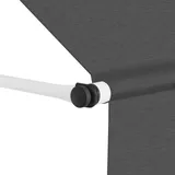 vidaXL Markise Handbetrieben 400 cm Anthrazit