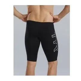 Tyr durafast elite solid Jammer-Badeanzug, Schwarz/Logo, 34 - 34