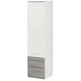 Sconto Midischrank Friesach ¦ weiß ¦ Maße (cm): B: 35 H: 136,1 T: 33.0