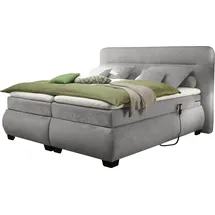 ed exciting design Boxspringbett ED EXCITING DESIGN "Evolution", grau (grau uran 02 schlamm), B:210cm L:220cm, Komplettbetten, Boxspringbett, inkl. Motor und Topper