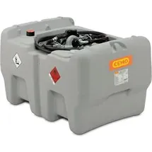 Cemo GmbH Tankanlage Polyethylen 440 Liter blau mobil mit 12V E-Pumpe und Zapfpistole