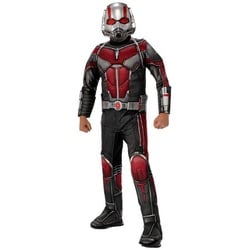 Metamorph Kostüm Avengers – Ant-Man Kostüm für Kinder, Hochwertiges Marvel-Kostüm mit Muskelpolstern und angenähten Armschi grau 140-152