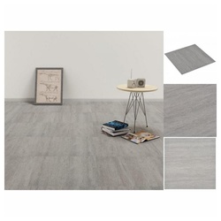 vidaXL Laminat PVC Laminat Dielen Selbstklebend 5,11 m2 Grau Gepunktet Vinylboden Bod grau