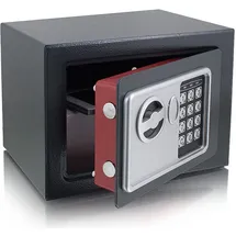 BITUXX Minisafe Wandtresor Wandsafe Schranktresor Geldschrank Möbeltresor Geldsafe Grau