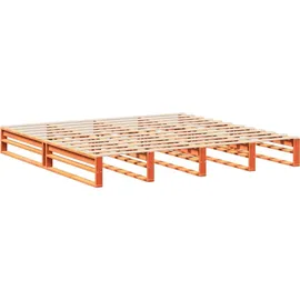 vidaXL Massivholzbett 180 x 200 cm Braun
