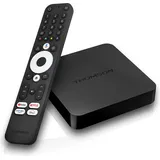 Thomson Streaming Box 4K UHD Google TV (Google Assistant), Streaming Media Player, Schwarz