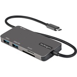 Startech StarTech.com USB-C Multiport Adapter - USB-C auf 4K-HDMI, 100W PD Pass-Through, SD-/MicroSD-Steckplatz - USB-C-Mini-Dock - 30 cm langes Kabel (DKT30CHSDPD), Grau