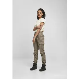 URBAN CLASSICS High Waist Cargohose Brown 30