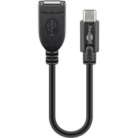 goobay USB-C auf USB-A 0,2 m Schwarz
