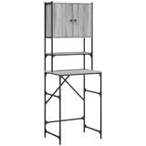 vidaXL Waschmaschinenschrank 68 x 48,5 x 194 cm Grau Sonoma-Eiche Holz, Metall, Spanplatte