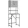vidaXL Waschmaschinenschrank 68 x 48,5 x 194 cm Grau Sonoma-Eiche Holz, Metall, Spanplatte