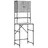 vidaXL Waschmaschinenschrank 68 x 48,5 x 194 cm Grau Sonoma-Eiche Holz, Metall, Spanplatte
