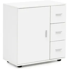 KADIMA DESIGN Badschrank WL5.877 60 x 65,5 x 33 cm Weiß