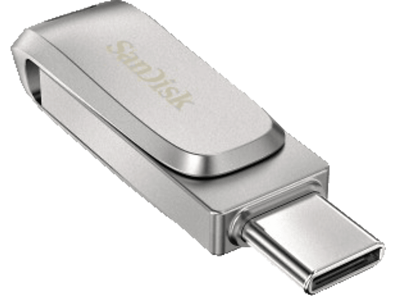 SANDISK Ultra Dual Drive Luxe USB-Stick, 1 TB, 150 MB/s, Silber