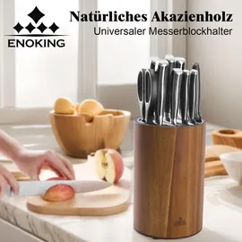 enoking Messerblock aus Akazienholz für