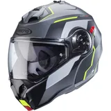 Caberg Duke Evo Move Klapphelm - Matt Grau/Schwarz/Neon-Gelb - L