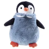 HEUNEC 760066 - WANNABE Pinguin Gloria mit Mantel, Plüschtier, 21cm