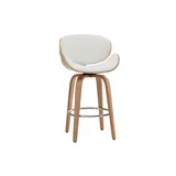 miliboo Design-Barhocker 65 cm Weiß