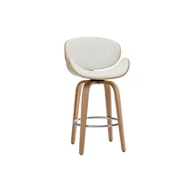 miliboo Design-Barhocker 65 cm Weiß