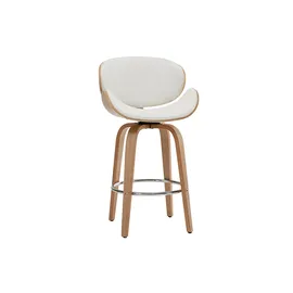 miliboo Design-Barhocker 65 cm Weiß