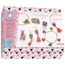 Janod Geometrischer Schmuck aus Schrumpffolie Bastelset