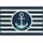 Wash+Dry Anchor Port 50 x 75 cm Blau
