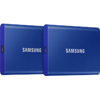 Samsung Portable SSD T7 1TB Blau Doppelpack