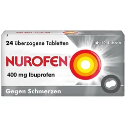 NUROFEN Ibuprofen überzogene Tabletten 400mg 24 St