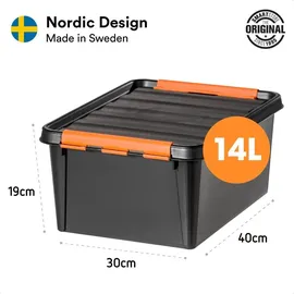 orthex PROFI-Box 40 x 30 x 19 cm 14-tlg. schwarz