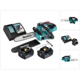 Makita DUC 254 RG Akku Kettensäge 18 V 25 cm Brushless + 2x Akku 6,0 Ah + Ladegerät