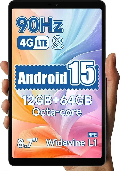 ALLDOCUBE iPLAY60 Mini-Tablet, 8,68 Zoll, 4 GB + 64 GB, Android 15, Unisoc T606, 4000 mAh