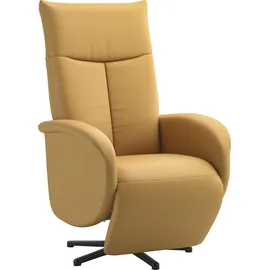 sit&more TV-Sessel Zora Kunstleder 75 x 112 x 82 cm curry mit Aufstehhilfe, 2 Motoren und Akku
