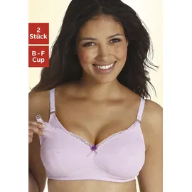 PETITE FLEUR Still-BH Damen flieder+weiß Gr.100D