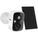 Hiseeu Überwachungskamera Aussen Akku,4MP Kabellose Solar WLAN IP Kamera Outdoor mit PIR Bewegungsmelder,Farbe Nachtsicht,IP66 Wasserdich,2-Wege Audio,Cloud/SD Storage,Sirenenalarm