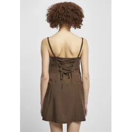 URBAN CLASSICS Vicose Kurzes ärmelloses Kleid Brown 5XL