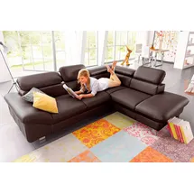 Cotta Ecksofa Driver L-Form, mit Kopfteilverstellung, wahlweise mit Bettfunktion & Bettkasten braun