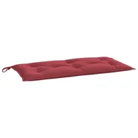 VidaXL Gartenbank-Auflage Weinrot 100x50x7 cm Oxford-Gewebe
